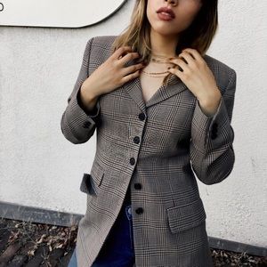 Plaid Blazer